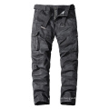 Wholesale mens casual camo cotton trousers multi six pocket cargo pants for men with side pockets